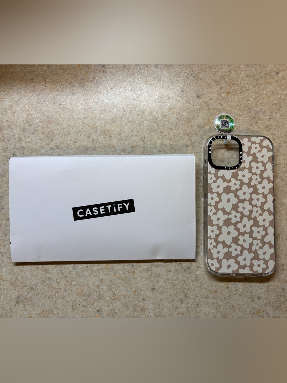 Casetify iPhone 15 Case, Natural Flowers - Clear